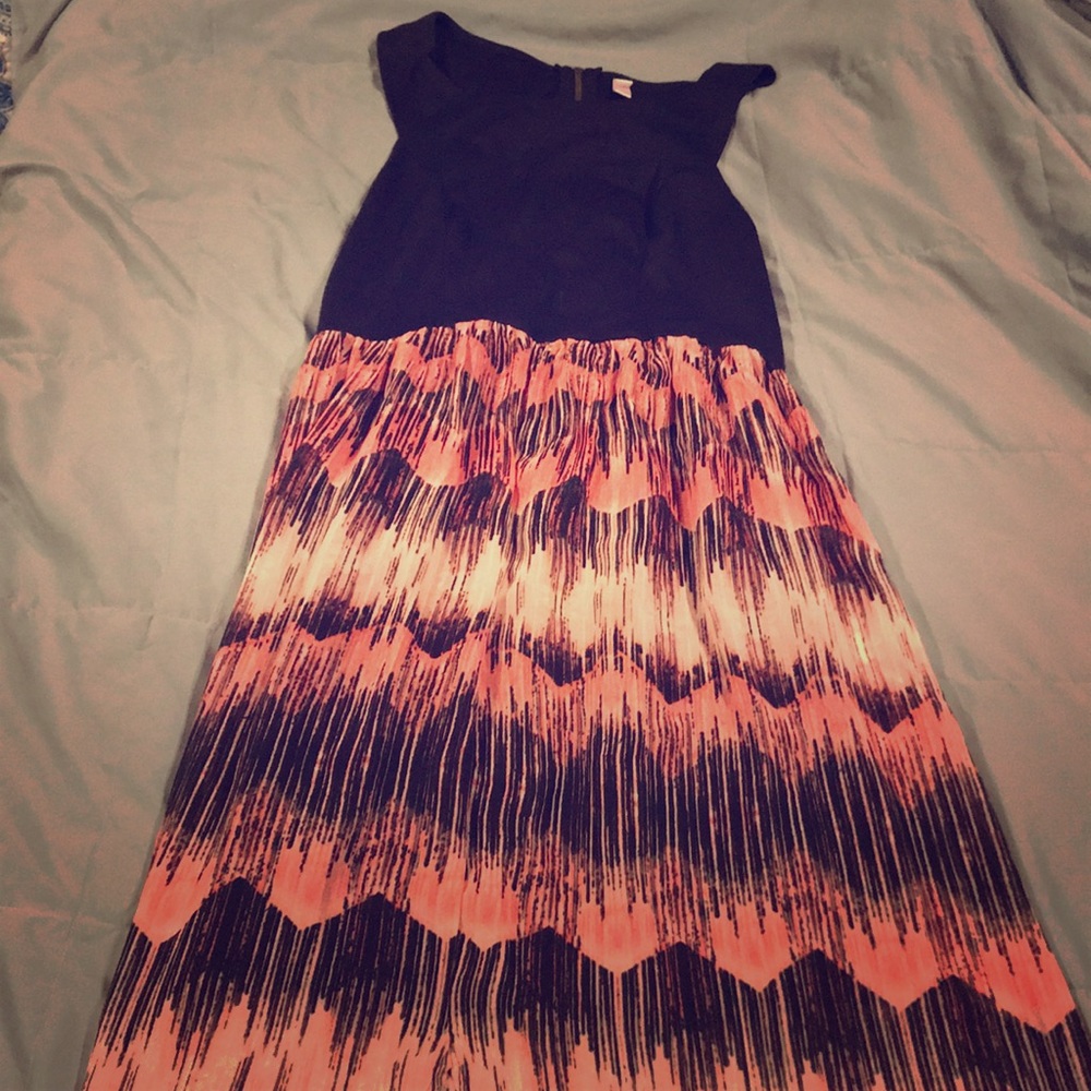 High low dress with sheer skirt